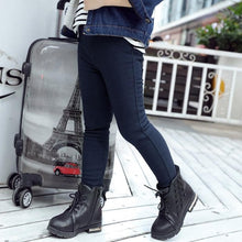 Load image into Gallery viewer, Winter girls Pants with Velvet Thicken Casual Trousers Elastic Pants 3-12Y Kid's Warm Pants Pencil Pants for Girls