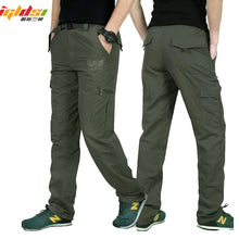 Load image into Gallery viewer, Military Style Cargo Pants Men Summer Waterproof Breathable Male Trousers Joggers Army Pockets Casual Pants Plus Size 4XL