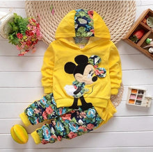 Load image into Gallery viewer, Girls Cartoon Bear Clothing Suits Baby Plus Velvet Jacket+Vest+ Pants 3Pcs Sets Kids Toddler Winter Sports Clothes 1-4Yrs