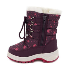 Load image into Gallery viewer, Kid's Winter Girls Snow Boots Little Princess Outdoor Durable Felt Boots with Zipper Toddler Kids Anti-slip Shoes