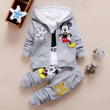 Load image into Gallery viewer, Baby Girls Boys Clothing Sets Spring Autumn Kids Outfits Hoodie+T-shirt+Pants 3pcs Tracksuit Children Clothes Sport Suit
