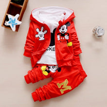 Load image into Gallery viewer, Baby Girls Boys Clothing Sets Spring Autumn Kids Outfits Hoodie+T-shirt+Pants 3pcs Tracksuit Children Clothes Sport Suit