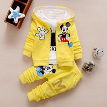 Load image into Gallery viewer, Baby Girls Boys Clothing Sets Spring Autumn Kids Outfits Hoodie+T-shirt+Pants 3pcs Tracksuit Children Clothes Sport Suit