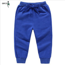 Load image into Gallery viewer, Sale Cotton Pants For 2-10 Years Old Solid Boys Girls Casual Sport Pants Jogging Enfant Garcon Kids Children Trousers
