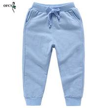 Load image into Gallery viewer, Sale Cotton Pants For 2-10 Years Old Solid Boys Girls Casual Sport Pants Jogging Enfant Garcon Kids Children Trousers