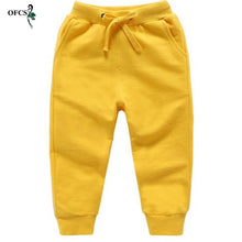 Load image into Gallery viewer, Sale Cotton Pants For 2-10 Years Old Solid Boys Girls Casual Sport Pants Jogging Enfant Garcon Kids Children Trousers