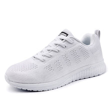 Load image into Gallery viewer, Casual Shoes Fashion Breathable Walking Mesh Lace Up Flat Shoes Sneakers Women 2019 Tenis Feminino White Vulcanized Shoes