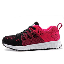 Load image into Gallery viewer, Casual Shoes Fashion Breathable Walking Mesh Lace Up Flat Shoes Sneakers Women 2019 Tenis Feminino White Vulcanized Shoes