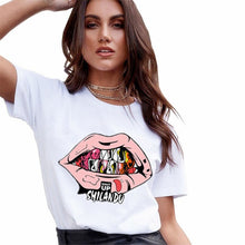 Load image into Gallery viewer, T Shirts Women Fashion Graphic Print Vogue Tshirts Casual Tops Harajuku Tees Female T shirts Clothing Camisas Mujer