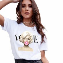 Load image into Gallery viewer, T Shirts Women Fashion Graphic Print Vogue Tshirts Casual Tops Harajuku Tees Female T shirts Clothing Camisas Mujer