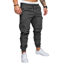 Load image into Gallery viewer, Joggers Pants Solid Thin Cargo Sweatpants Male Multi-pocket Trousers New Mens Sportswear Hip Hop Harem Pencil Pants
