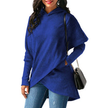 Load image into Gallery viewer, Hoodies Sweatshirt Kpop Solid Long Sleeve Cloak Hoody Ladies Womens Sweatshirt sudadera mujer Female Pullover Hooded Tops