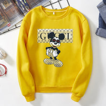 Load image into Gallery viewer, Mickey mouse Women Sweatshirts Hoodies Character Printed Casual Pullover Cute Jumpers Top Long Sleeve O-Neck Fleece Tops