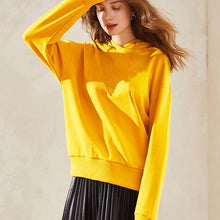 Load image into Gallery viewer, Plus velvet Basic Hoodies For Women Leisure Female winter Solid Colour Casual SweatshirtHip Pop Tops