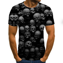 Load image into Gallery viewer, Cool clown men's T-shirt funny clown face tops 3D printed fashion short-sleeved round neck shirt trendy streetwear