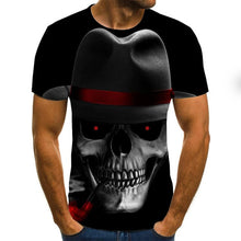 Load image into Gallery viewer, Cool clown men's T-shirt funny clown face tops 3D printed fashion short-sleeved round neck shirt trendy streetwear
