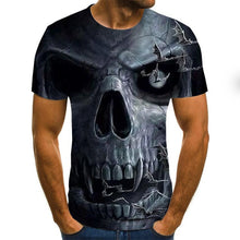 Load image into Gallery viewer, Cool clown men's T-shirt funny clown face tops 3D printed fashion short-sleeved round neck shirt trendy streetwear