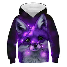 Load image into Gallery viewer, fashion cute kid's sports hoodie casual boy's and girl's long-sleeved cute cat hoodie streetwear sweatshirt