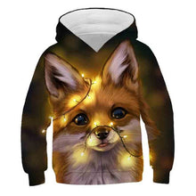 Load image into Gallery viewer, fashion cute kid's sports hoodie casual boy's and girl's long-sleeved cute cat hoodie streetwear sweatshirt