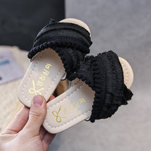 Load image into Gallery viewer, Summer Slippers Tassels Flats Shoes for Kids Girl Casual Slip-on Shoes Children Size 21-30 Girl Slipper