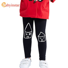 Load image into Gallery viewer, Girls Leggings Spring Autumn New Small House Pattern Kids Trousers Baby Bottom Good Quality Children's Clothing Kid's Pants