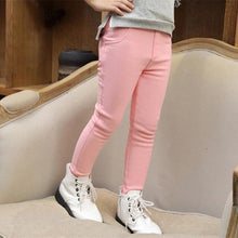 Load image into Gallery viewer, Winter girls Pants with Velvet Thicken Casual Trousers Elastic Pants 3-12Y Kid's Warm Pants Pencil Pants for Girls

