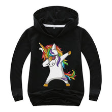 Load image into Gallery viewer, Children Fashion Dab Anime Hoodies Boys Girls Funny Sweatshirts Dabbing Unicorn Kids Pullovers Tops
