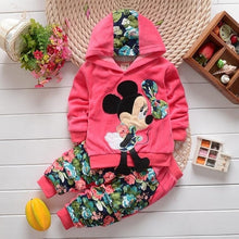 Load image into Gallery viewer, Girls Cartoon Bear Clothing Suits Baby Plus Velvet Jacket+Vest+ Pants 3Pcs Sets Kids Toddler Winter Sports Clothes 1-4Yrs
