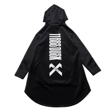 Load image into Gallery viewer, japanese sweatshirt Mens Oversize Hoodies Long Cloak Hip Hop Gothic Outwear Streetwear Coat Harajuku Style Male Tops
