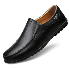 Load image into Gallery viewer, Leather Men Casual Shoes Luxury Brand 2020 Mens Loafers Moccasins Breathable Slip on Black Driving Shoes Plus Size
