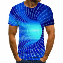 Load image into Gallery viewer, Three-dimensional vortex T-shirts Men's Summer 3D Print  Casual 3D T Shirt Tops Tee XXS-6XL
