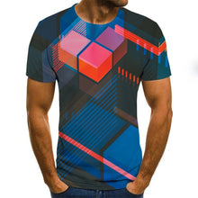 Load image into Gallery viewer, Three-dimensional vortex T-shirts Men's Summer 3D Print  Casual 3D T Shirt Tops Tee XXS-6XL
