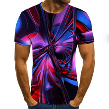 Load image into Gallery viewer, Three-dimensional vortex T-shirts Men's Summer 3D Print  Casual 3D T Shirt Tops Tee XXS-6XL
