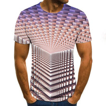 Load image into Gallery viewer, Three-dimensional vortex T-shirts Men's Summer 3D Print  Casual 3D T Shirt Tops Tee XXS-6XL
