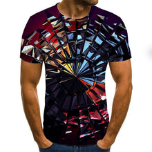 Load image into Gallery viewer, Three-dimensional vortex T-shirts Men's Summer 3D Print  Casual 3D T Shirt Tops Tee XXS-6XL

