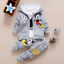 Load image into Gallery viewer, Baby Girls Boys Clothing Sets Spring Autumn Kids Outfits Hoodie+T-shirt+Pants 3pcs Tracksuit Children Clothes Sport Suit
