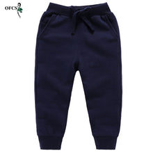 Load image into Gallery viewer, Sale Cotton Pants For 2-10 Years Old Solid Boys Girls Casual Sport Pants Jogging Enfant Garcon Kids Children Trousers
