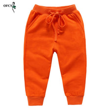 Load image into Gallery viewer, Sale Cotton Pants For 2-10 Years Old Solid Boys Girls Casual Sport Pants Jogging Enfant Garcon Kids Children Trousers
