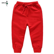 Load image into Gallery viewer, Sale Cotton Pants For 2-10 Years Old Solid Boys Girls Casual Sport Pants Jogging Enfant Garcon Kids Children Trousers
