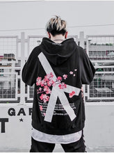 Load image into Gallery viewer, Winter modis Cherry Blossom Print Hoodie Streetwear Hip Hop oversize Women Men Unisex Cotton  Sweatshirts Retro Hoody
