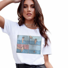 Load image into Gallery viewer, T Shirts Women Fashion Graphic Print Vogue Tshirts Casual  Tops Harajuku Tees Female T shirts Clothing Camisas Mujer
