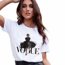 Load image into Gallery viewer, T Shirts Women Fashion Graphic Print Vogue Tshirts Casual  Tops Harajuku Tees Female T shirts Clothing Camisas Mujer
