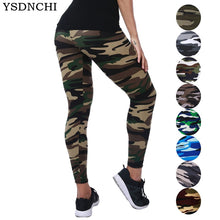Load image into Gallery viewer, 2020 Camouflage Womens for leggins Graffiti Style Slim Stretch Trouser Army Green Leggings Deportes Pants K085
