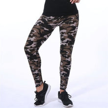 Load image into Gallery viewer, 2020 Camouflage Womens for leggins Graffiti Style Slim Stretch Trouser Army Green Leggings Deportes Pants K085
