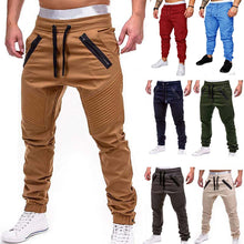 Load image into Gallery viewer, Joggers Pants Solid Thin Cargo Sweatpants Male Multi-pocket Trousers New Mens Sportswear Hip Hop Harem Pencil Pants
