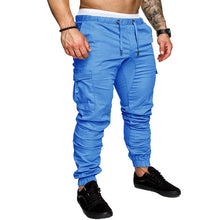 Load image into Gallery viewer, Joggers Pants Solid Thin Cargo Sweatpants Male Multi-pocket Trousers New Mens Sportswear Hip Hop Harem Pencil Pants
