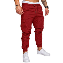 Load image into Gallery viewer, Joggers Pants Solid Thin Cargo Sweatpants Male Multi-pocket Trousers New Mens Sportswear Hip Hop Harem Pencil Pants
