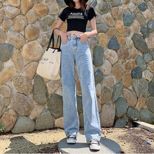 Load image into Gallery viewer, Jeans High Waist Clothes Wide Leg Denim Clothing Streetwear Vintage Quality 2020 Summer Fashion Harajuku loose Pants
