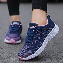 Load image into Gallery viewer, Casual Shoes Fashion Breathable Walking Mesh Flat Shoes Woman White Sneakers Women 2020 Tenis Feminino Female Shoes
