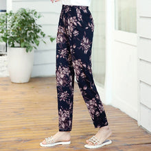 Load image into Gallery viewer, Women Summer Casual Pencil Pants XL-5XL Plus Size High Waist Pants Printed Elastic Waist Middle Aged Women Pants
